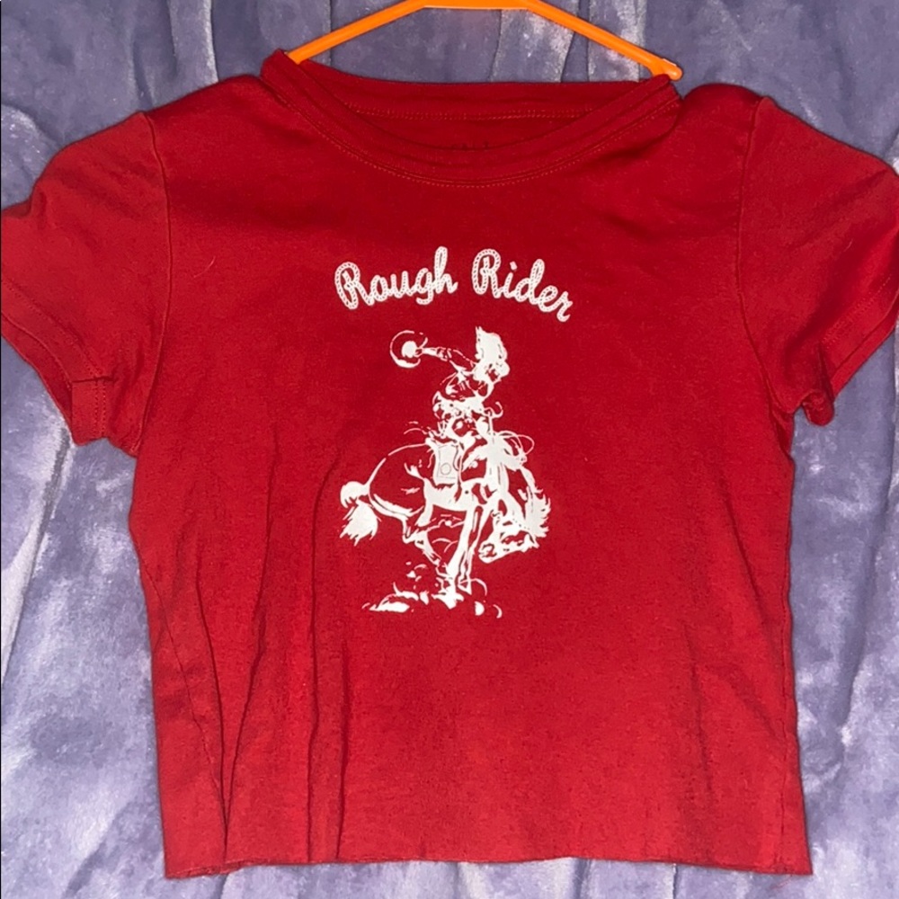 Rough rider crop top